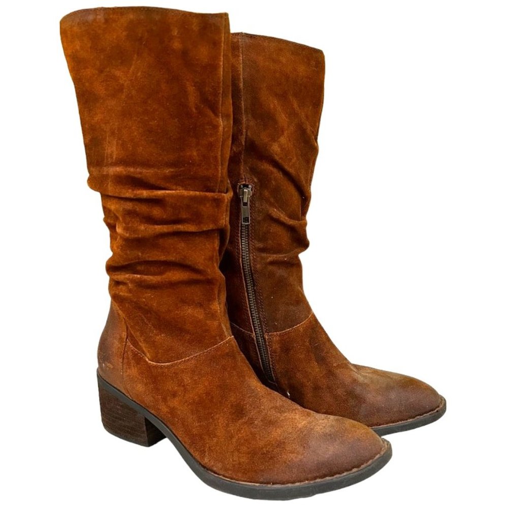 Born Peavy Slouchy Leather Boots Size 9M